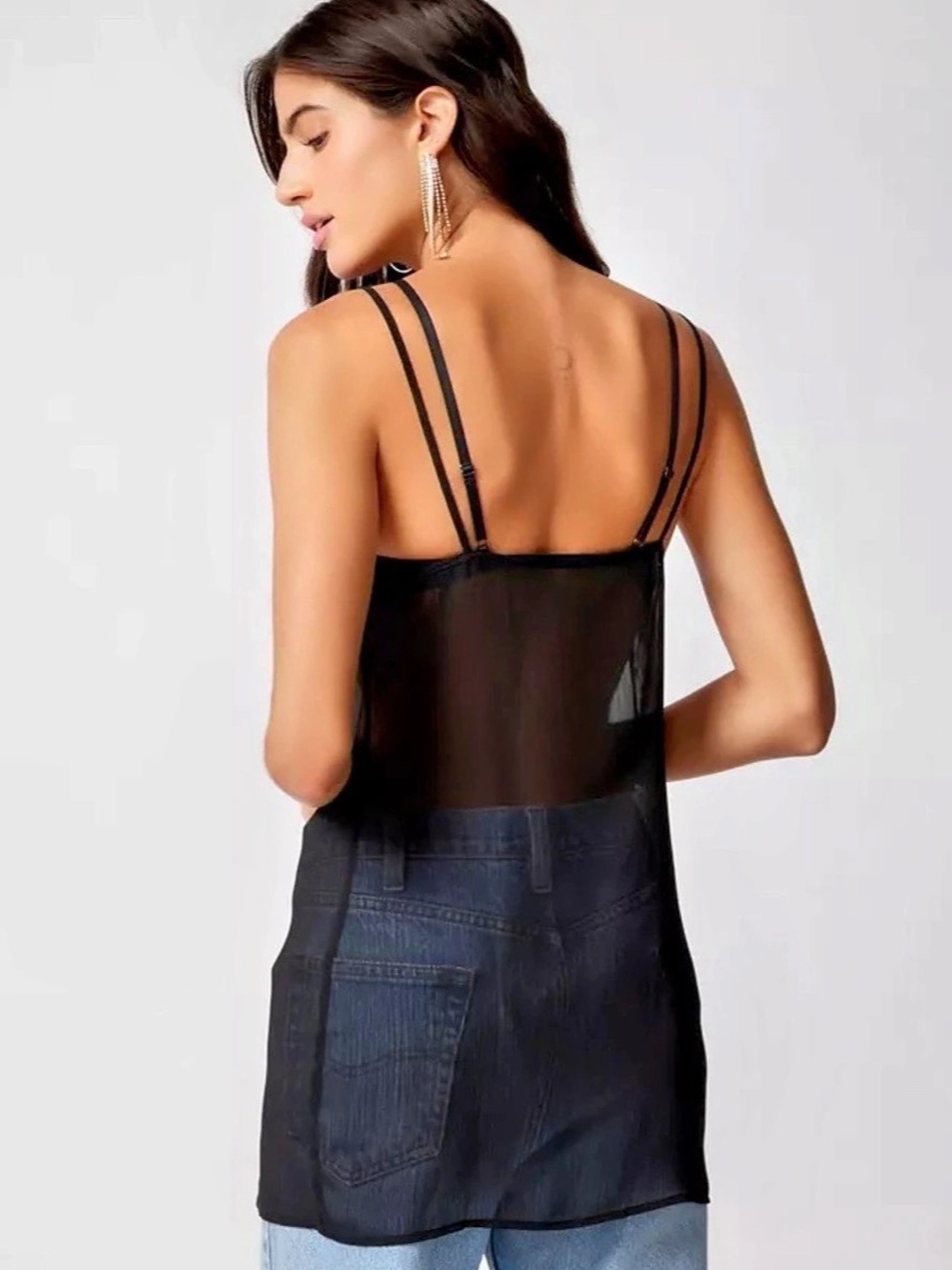 Sheer black going out tank